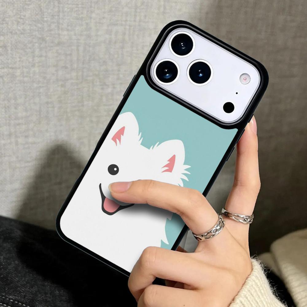 Capa Case for iPhone 17 Air 16 Pro Max 15 Plus 11 13 Mini 14 12 Back Phone Cover Japanese Spitz Dog