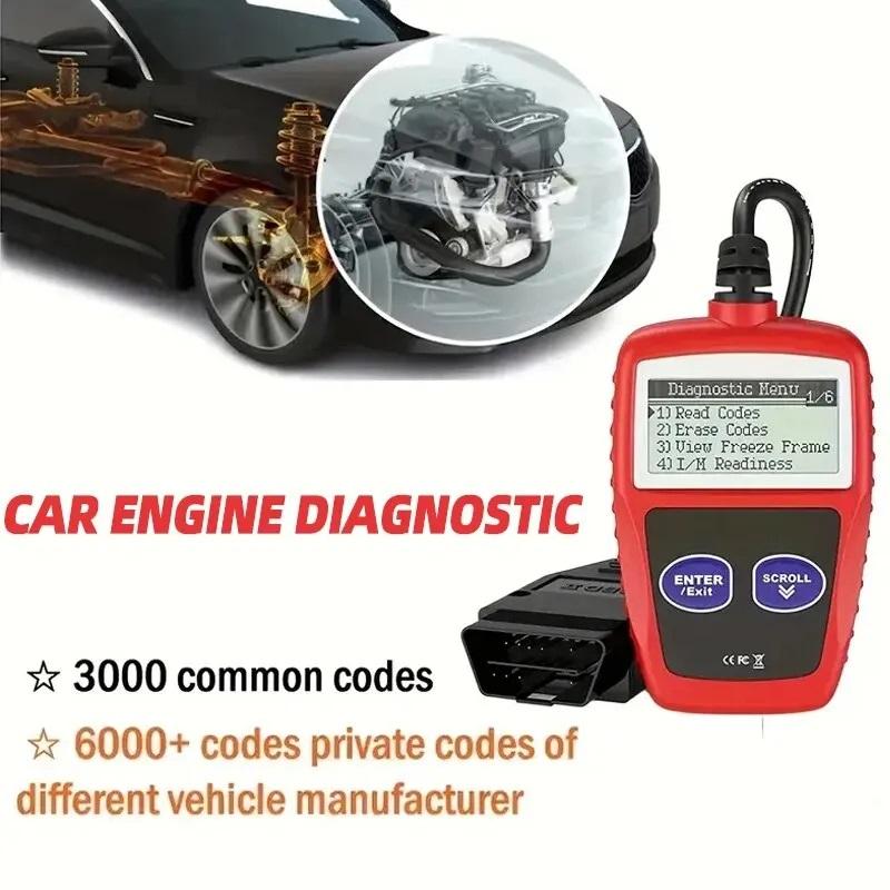 Cititor de coduri de eroare auto OBD2 Scanner Cititor de coduri de diagnosticare automată Scaner multifuncțional Citiți și ștergeți erorile CAN Instrument de diagnosticare