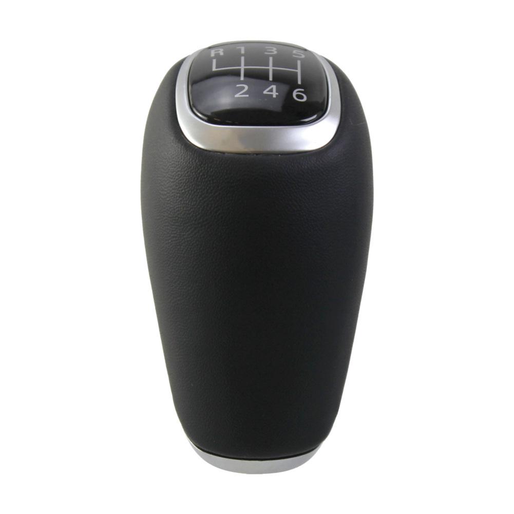 

1pc 6-Speed Leather Car Gear Shift Knob Leather For Kia For Sportage For Venga For Rio 2016-2019 Automobile Interior Accessory чёрный