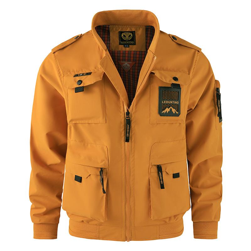 New Multi-pocket Jacket Men's Outdoor Military Workwear Large-size Men's Jacket Empty