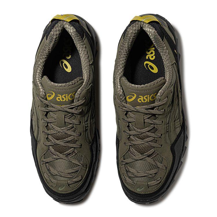ASICS GEL PICKAX Slip Resistant Abrasion Resistant Low top Casual Shoes Unisex Army Green 1203A867-301