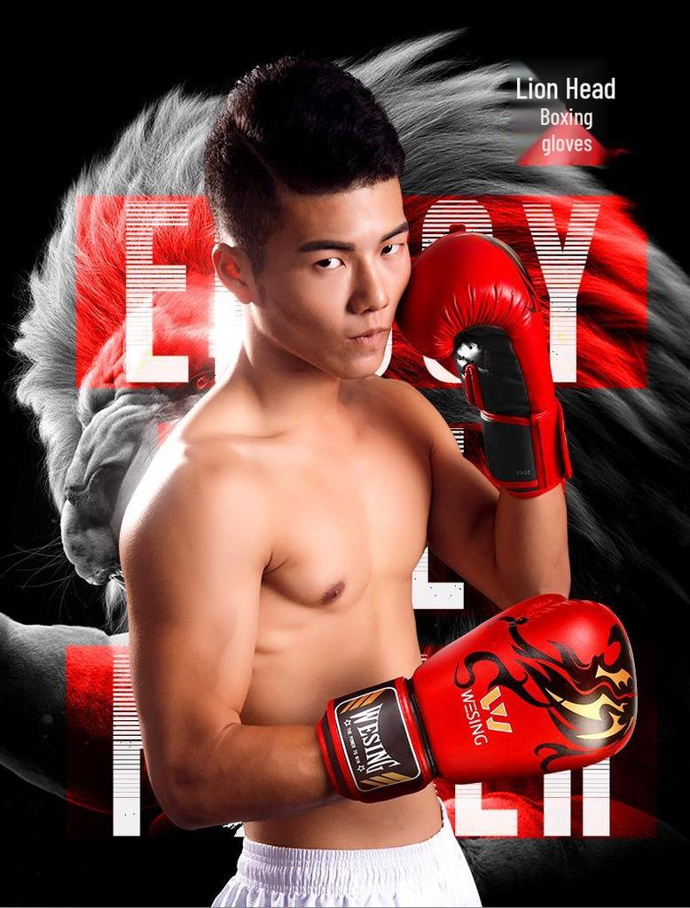 Jiuri Mountain Muay Thai & Kickboxing Gloves for Adults - Training and Fitness Equipment