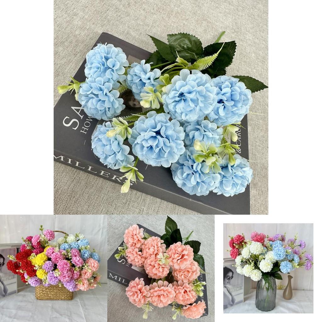 Artificial Flower Basket With Wicker Design For Living Room And Event Decoration