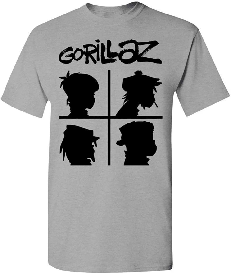 Men s and Women s T-shirts NEW GORILLAZ Band Music Lover Cotton Sport Grey XS