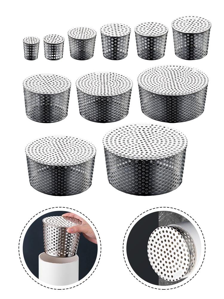 Stainless Steel Anti Blocking Rooftop Floor Drain Cover Hole Drain Screen Strainer For Drainage Outdoor Tool
