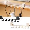 Carbon Steel Desk Edge Backpack Holder 5 Hooks Mobile Storage Rack  Headphone
