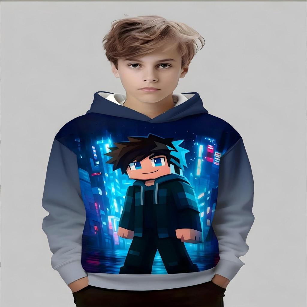 2026 Children's Hoodies 3D Printed New Men's and Women's Hoodies Casual Neutral Hoodies Children's Top Clothing