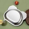 Assiette Cartoon en Acier Inoxydable pour Enfants