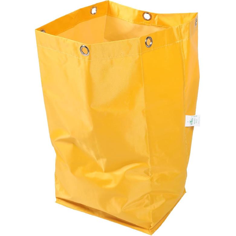 

Housekeeping Cart Bag Replacement 27.16X15.74X11.02 Inch Large Capacity Rolling Cleaning Bag with 6 Metal Hanging Holes for Janitorial Cart Use in 69X40CM жёлтый