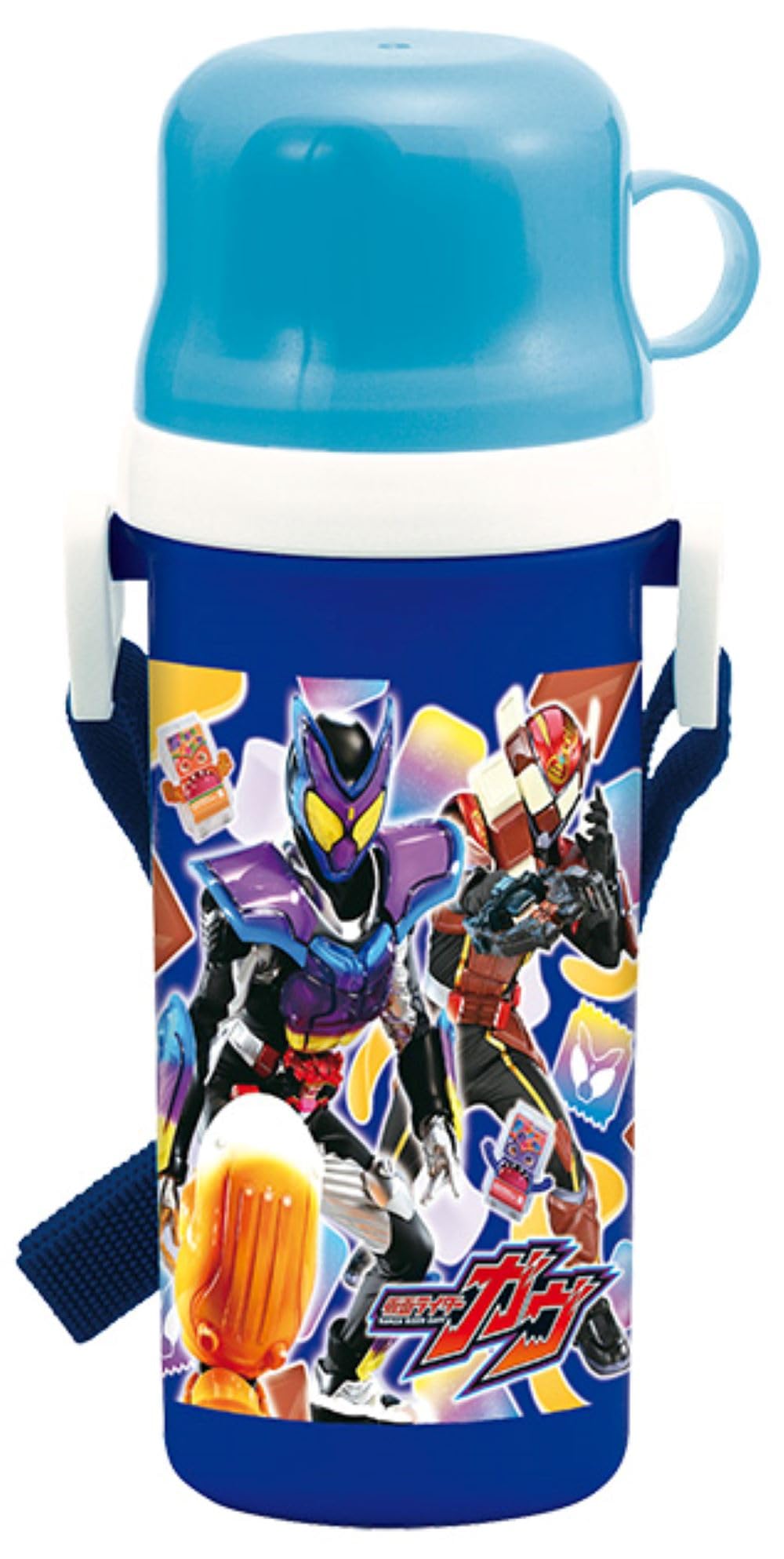 

Komori Resin Kamen Rider Gab Direct Drinking Plastic Bottle with Cup, 500ml