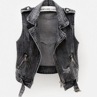 2025 Damen Slim Fit Jeansweste - Schick Kurz Koreanischer Stil für Frühling/Herbst