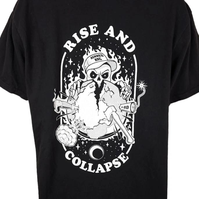 

Poisoned Gift T Shirt Mens Size Large Black Rise And Collapse Hardcore Band S