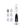 Hot Compress Electric Blackhead Remover With 6 Replacement Head Vacuum Suction Acne Tool  Women