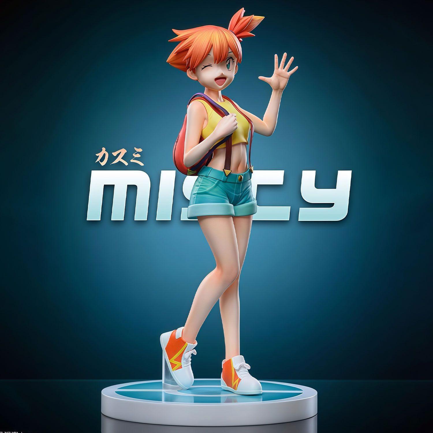 

New In Stock Ash Ketchum Anime Figure Brock Action Figure Misty Figurine Pvc Gk Statue Model Doll Collection Decoration Room Toy