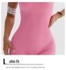 Ribbed Sleeveless Quick-Dry Yoga Bodysuit