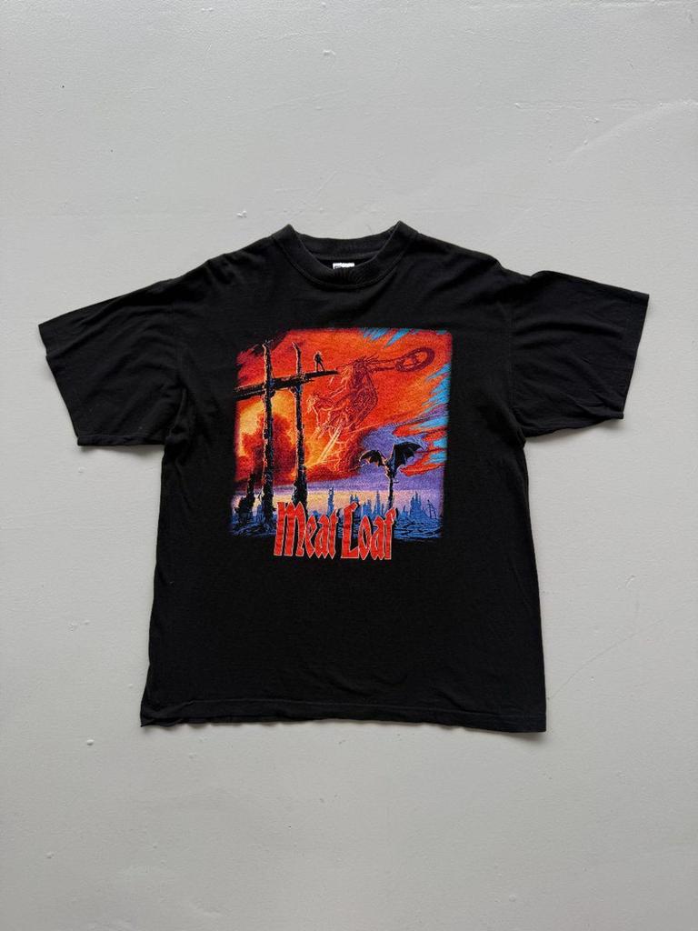 Meat Loaf European Tour Rare 1999 Vintage Graphic T-Shirt - Large