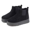 Dedes Shearling Side Gore Thick Unisex Boots, Mid-Length Flats, 4.5cm Sole, Fur, Snow, Winter, Warm, Boa,