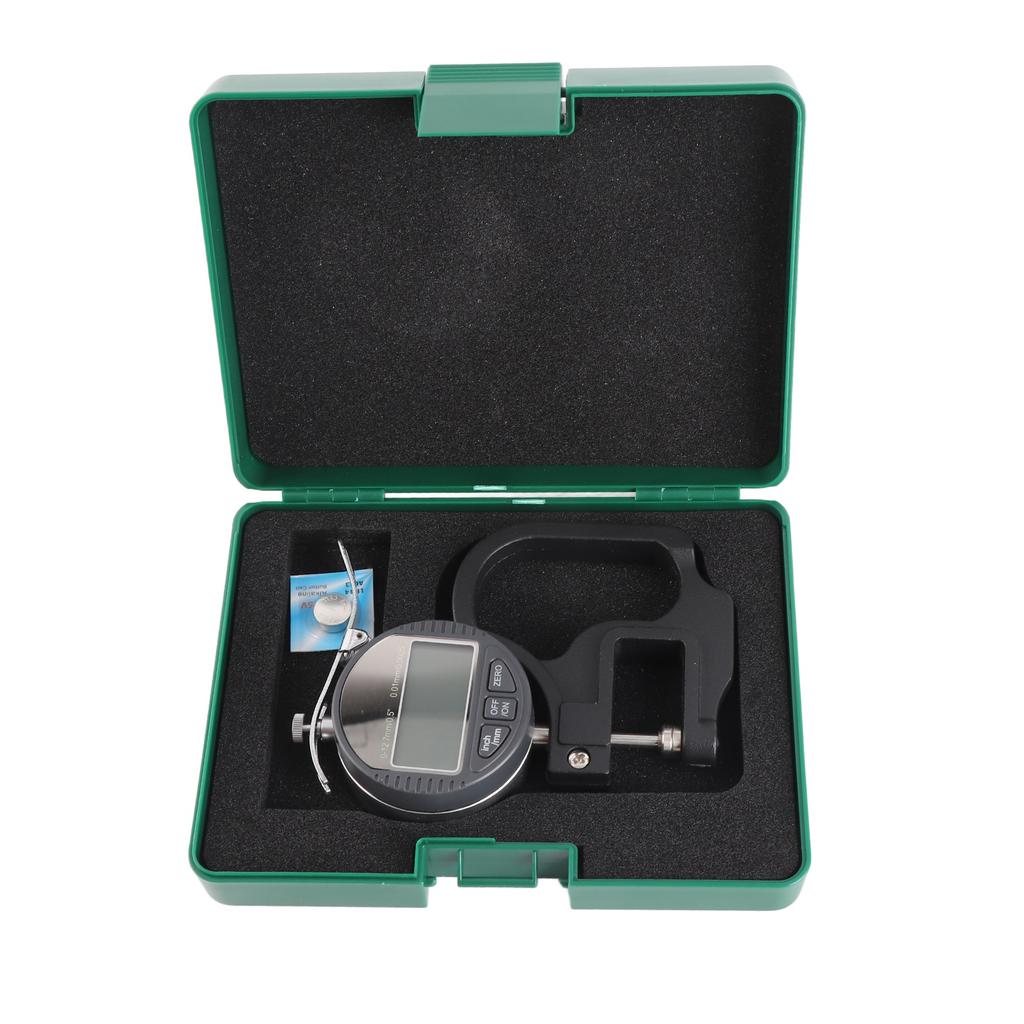 0 12.7mm Electronic Thickness Meter 0.01mm Digital Thickness Micrometer Measure for Leather