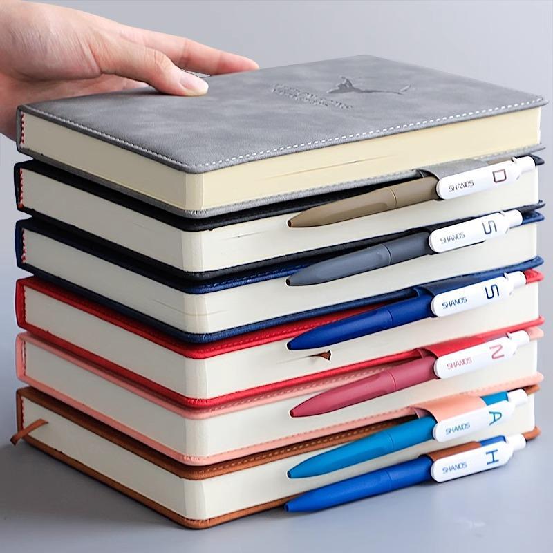 Extra Thick Magnetic Leather Business Notebook with Buckle