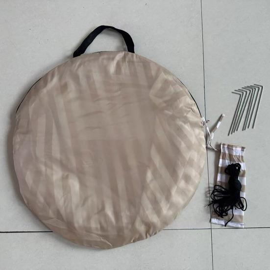 Beach Pop-Up Tent Sun Shelter with Carry Bag Rope Stakes Easy Setup 2-3 Person Sunshade Tent Portable Folding Outdoor UV Protection Tent