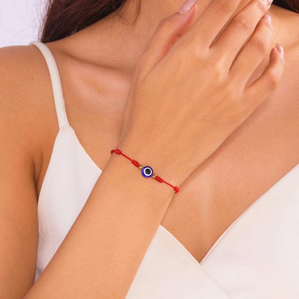 Nuovo Design 10 Stili Corda Rossa Portafortuna Occhio Blu Braccialetti per Donne Braccialetti Intrecciati Fatti a Mano per Coppie Amuleti Gioielli di Amicizia