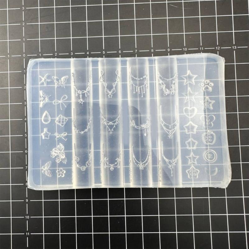 Nails Art Silicone Mold Dessert Bear Theme Manicure Training Tool Professional Manicure Supplies for Various Occasion