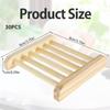 10/20Pcs Wooden Soap Dish for Shower Self Draining Soap Holder Dish Bathroom Soap Tray for Bathroom Kitchen Sink Soap Saver