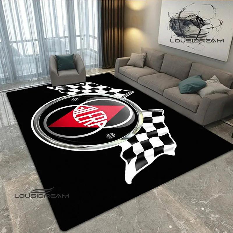 Gilera Motorrad Logo Aufdruck Teppich Wohnzimmer Schlafzimmer Teppich Mode Yoga Matte Rutschfeste Fußmatte Fotografie Requisiten Geburtstagsgeschenk