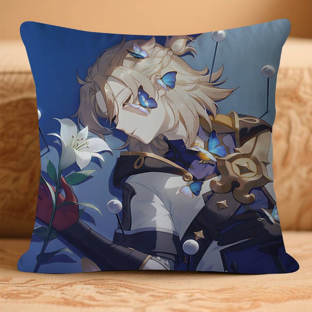 ANIME A-AlbedoS Cushion Cover Pillowcase Upholstery Sofa Throw Pillow Home Decor Pillowcas