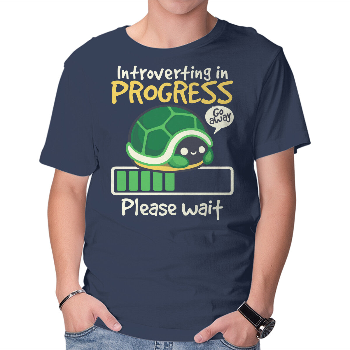 Unisex Crew Neck T-Shirt Turtle Introverting Graphic Short Sleeve Casual Tee XXXXL