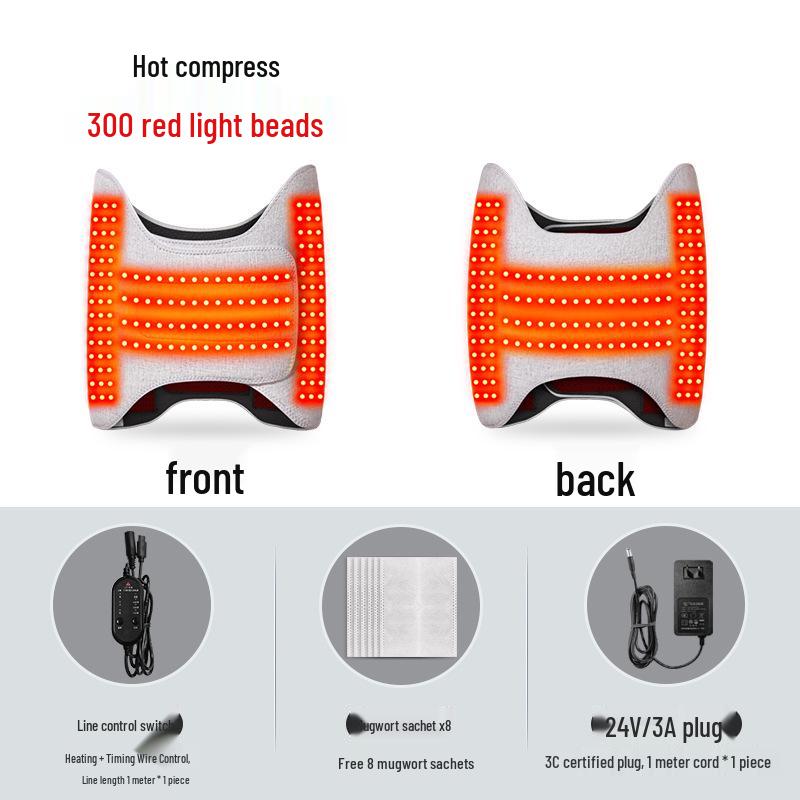 

Красный Свет Нагреваемый Массажер для Бедер и Ног - Снимает Скованность и Холод, Зимний Терапевтический Пояс для Суставов и Ягодиц One Size