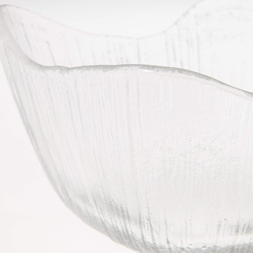 Toyo Sasaki Glass Large Bowl, Nagisa, Square, Approx. 15 x 15 x 7.5 cm, Made in Japan, 46221