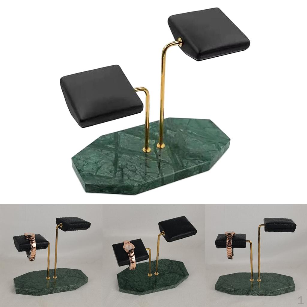 - Ручная работа. Кожаная и мраморная подставка для демонстрации часов для мужских и женских запястий. Идеальная роскошь Style 4