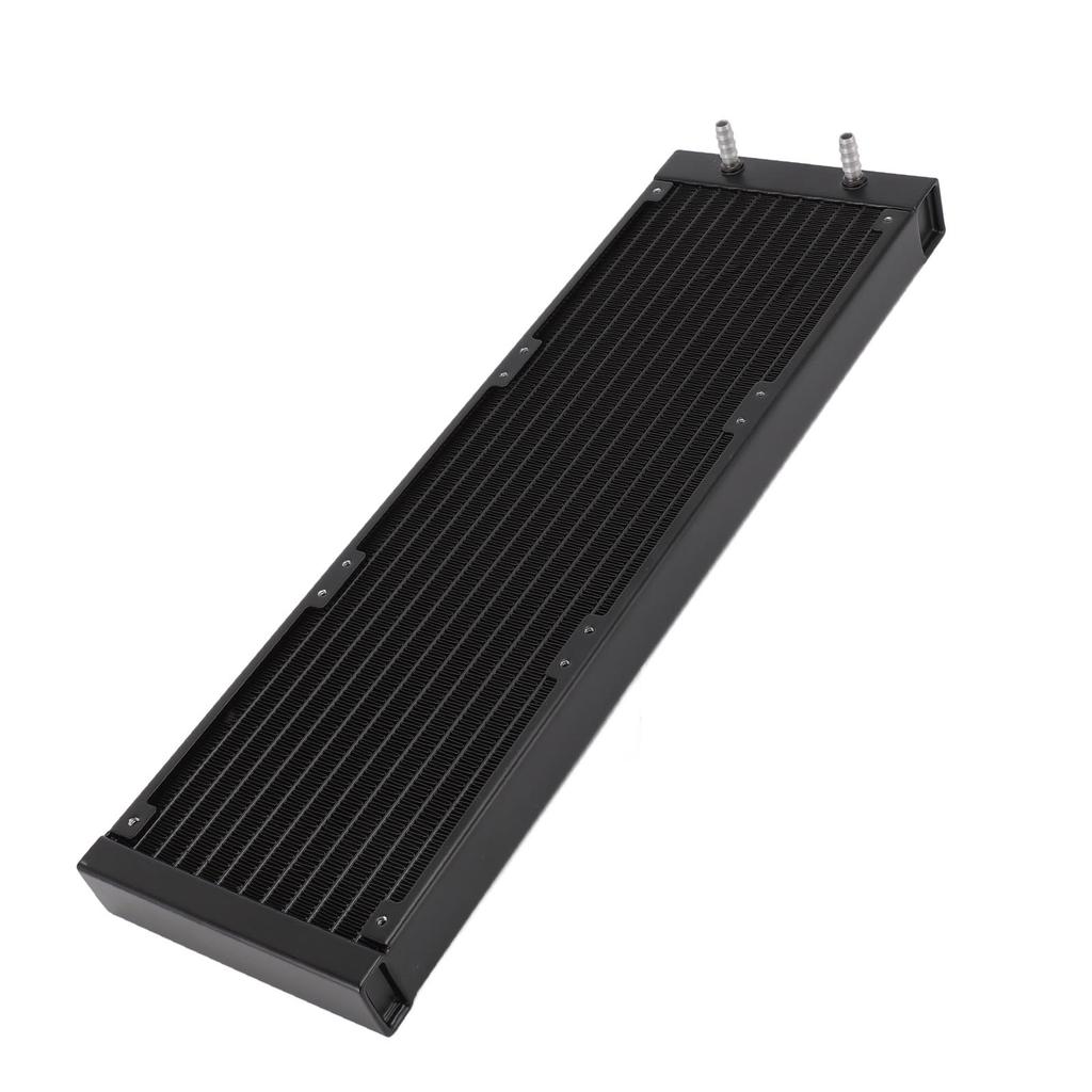 Wasserkühlungsradiator 12 Rohre 22mm Dicke Aluminiumlegierung Computer Wärmetauscher Radiator für 6‑7mm Weichschlauch