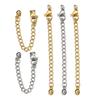No Fade 10pcs 5pcs Stainless Steel Extension Chain Extended Connector Ball Tail Chain for Bracelet Necklace Jewelry Making DIY