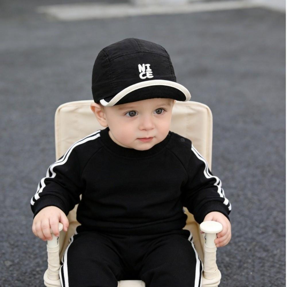 Adjustable Kids Baseball Cap Solid Color Quick Dry Peaked Cap Fashion Children Sun Hat Retro