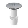Shower Drain Cover Replacement, Chrome Shower Trap Cover, Cover for Shower Drain Outlet, Shower Plughole Cover 90mm / 115mm, Removable Top Fitting Cap