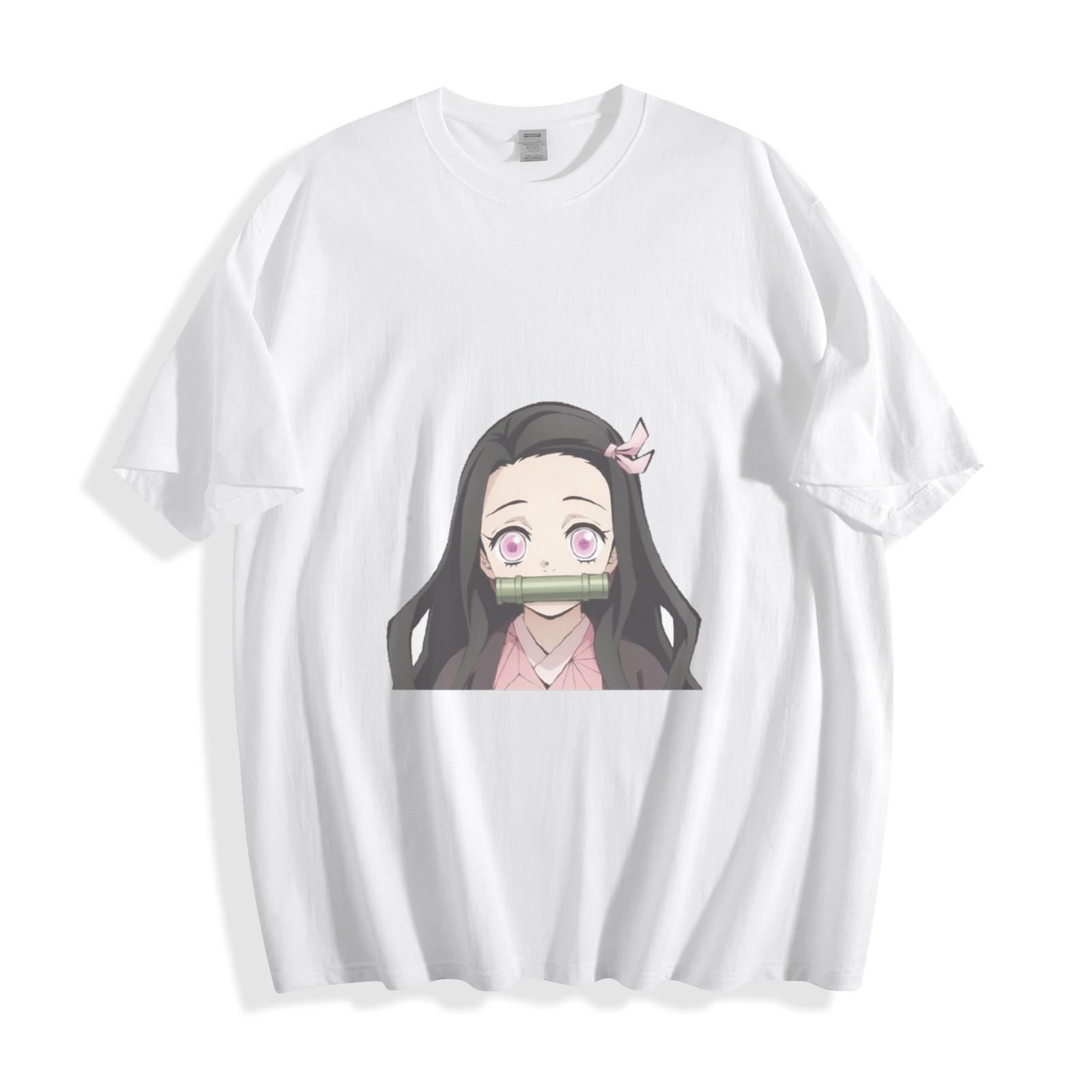 Demon Slayer Nezuko Kamado T-Shirt Mens Womens Tees Top - Cute Demon Sister Unisex Tee 2XL