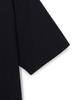 Emelbi Vintage Denim-Like Monogram Big Lux Oversized Short Sleeve T-Shirt Ny (Black)