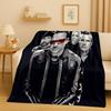 Retro L-Linkin Park Sign Rock Band Music Flannel Blanket,Ultra Soft Warm Plush Throw for Home Bedroom Bed Sofa Cover Camping