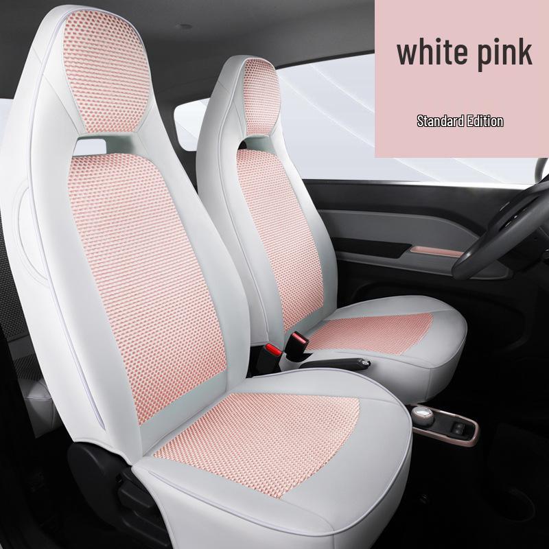 QQ Ice Silk Car Seat Cushion - Cute Cartoon Full Surround Seat Cover for Chery New Energy Sports Version