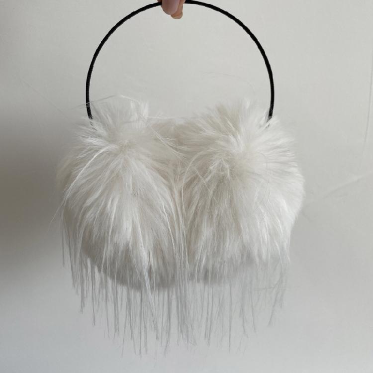 Lovely Winter Earmuffs Warm Long Plush Ear Warmers Adult Student Girl Ear Covers