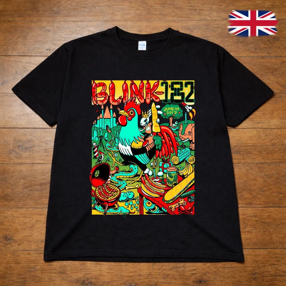Blink182 Cartoon Rooster Graphic TShirt Pop Punk Band Tee Adults Kids 2XL