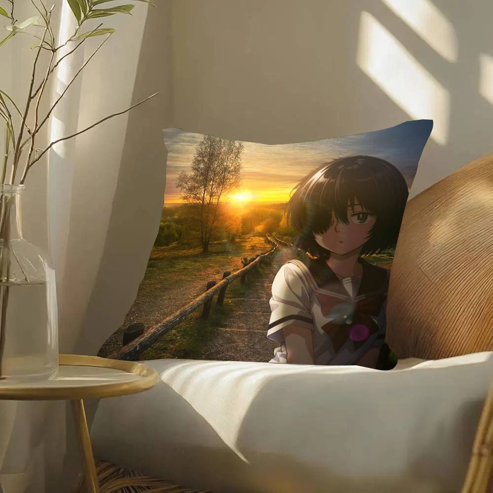 Mysterious Girlfriend X Urabe Mikoto Anime Pillow Case Fashion Square Pillowcase Bedroom Sofa Room Ins Decoration Leisure