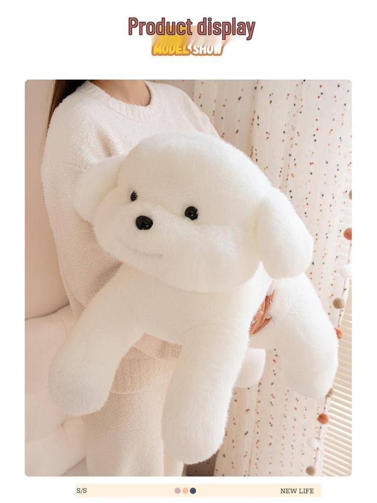 Adorable Golden Retriever Plush Pillow for Kids - Stuffed Dog Toy for Sleeping and Cuddling