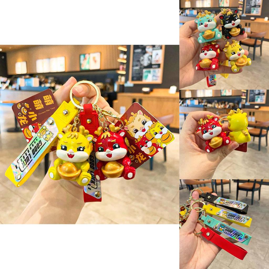Trendy Resin Keychain Cute Dragon Car Bag Charm Ideal For Gifts And Occasions