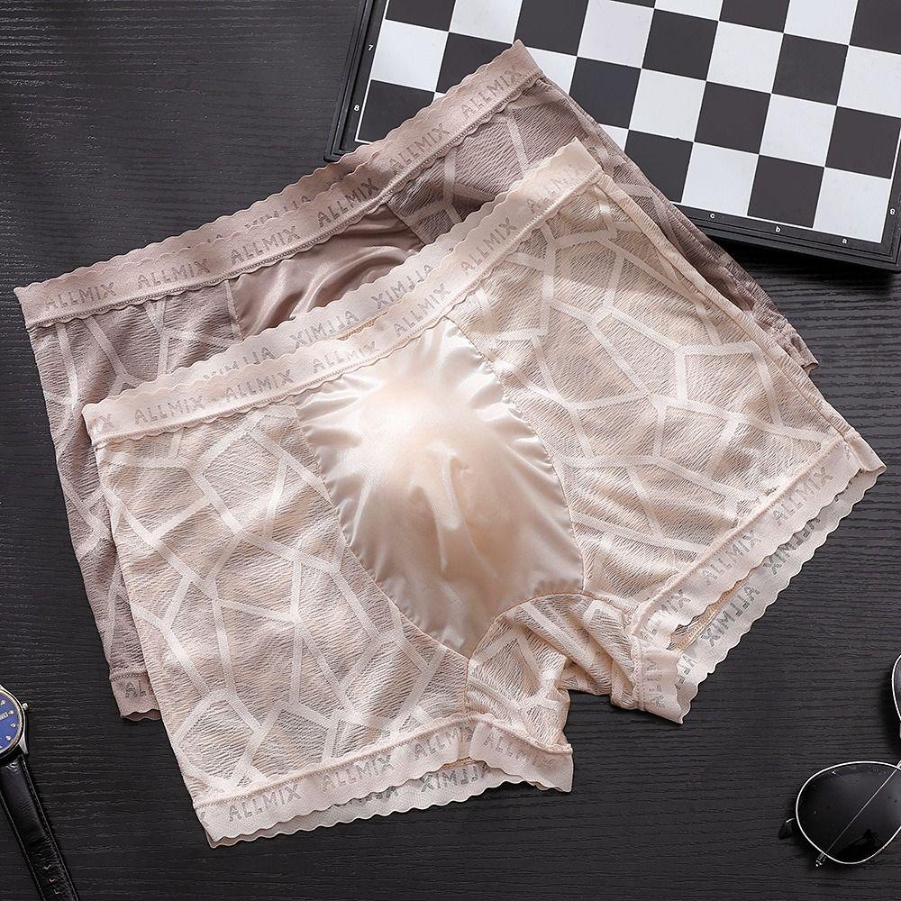 Low Waist Lace Shorts Boxers Underpants Underwear for Men Creative Men Boxer Briefs  Men
