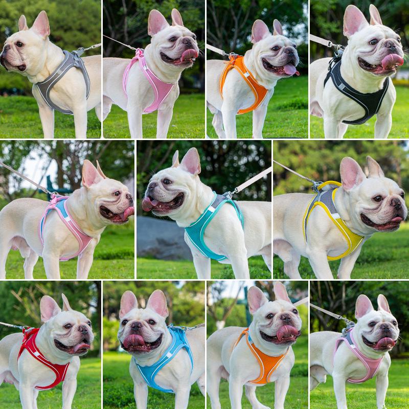 Reflective Vest-Style Pet Harness with Leash - Breathable for Cats & Dogs
