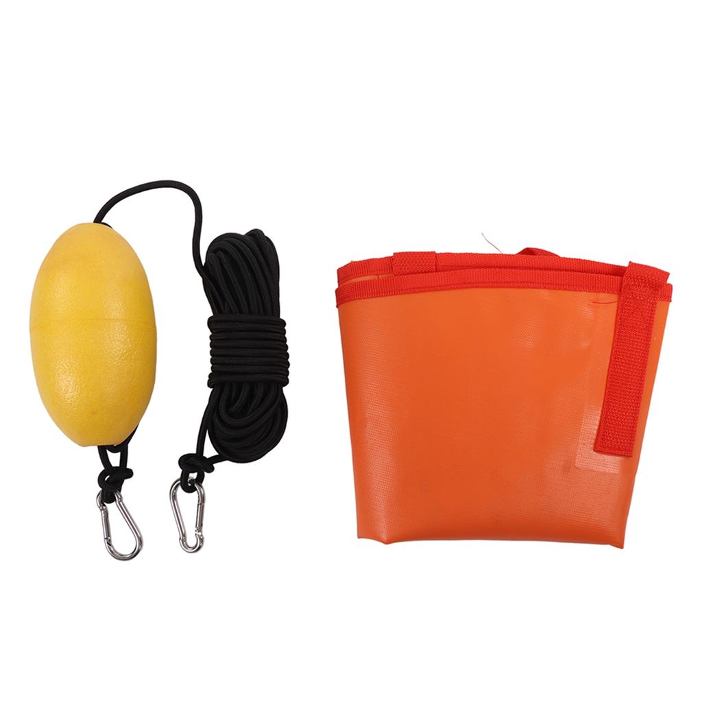 Sea Anchor Drift Kit Sea Boat Drift Sock Anchor Drogue Kayak Accessories Small Orange Anchor Big Drogue