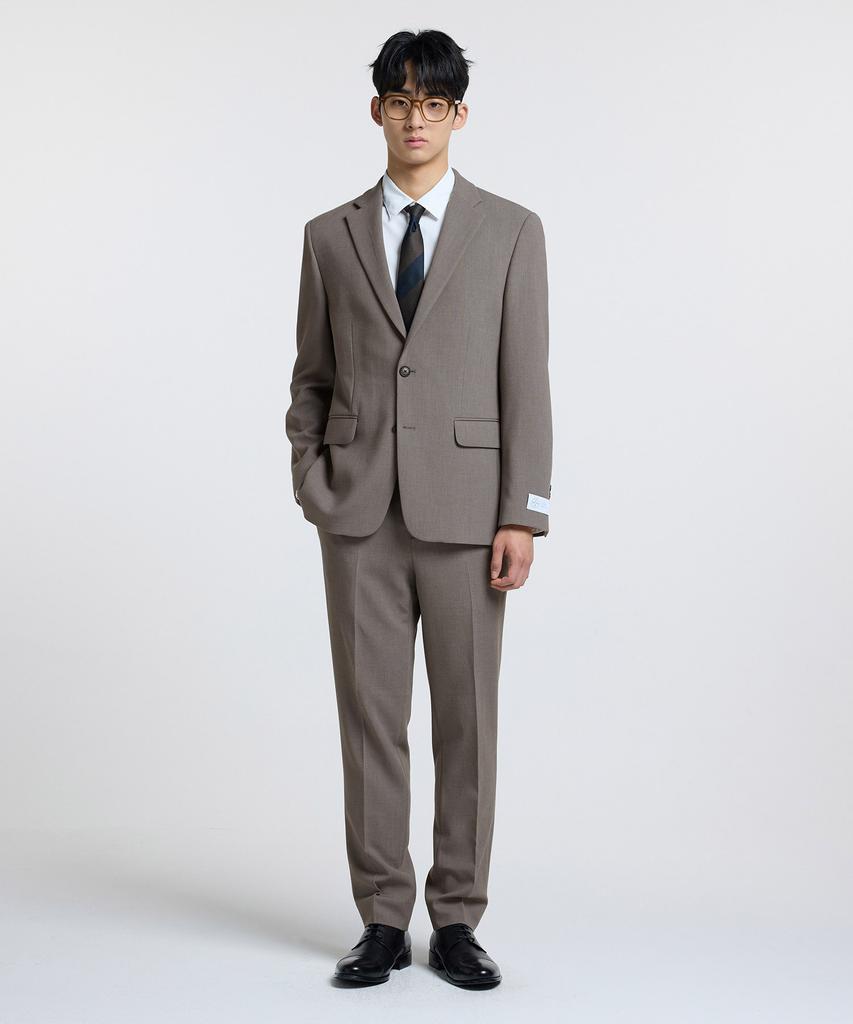 Stco [Four Seasons] 4-Way Stretch Essential Setup Blazer_Brown (Relaxed Fit)_Sejuz03Nsh